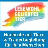 Lebewohl geliebtes Tier