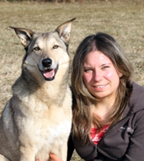 Hanna Buergel mit Hund