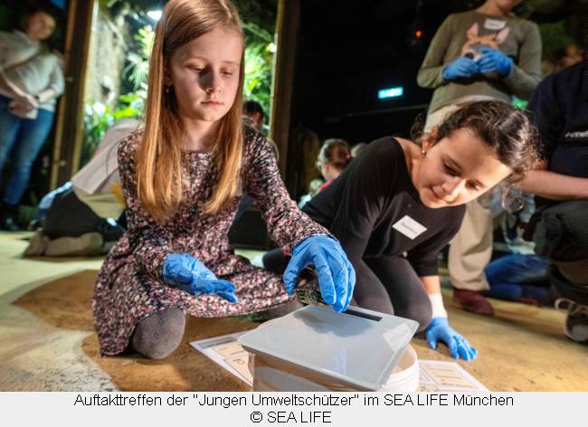 Junge Umweltschützer im SEA LIFE München